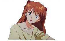 Evangelion Asuka Langley Hand-painted Cel Art Original Rare