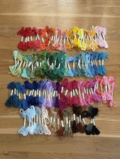 LOV/ MAG 6 Strand Embroidery Floss Thread 125 Pcs Skeins Lot NEW Rainbow Colors