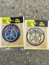 1970 NOS Yamaha Motorcycle Embroidered Iron-on Patch 3" set of 2 