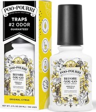 Poo-Pourri Before-You-Go Toilet Spray, Original Citrus, 2 Fl Oz, Up to 100 Uses,