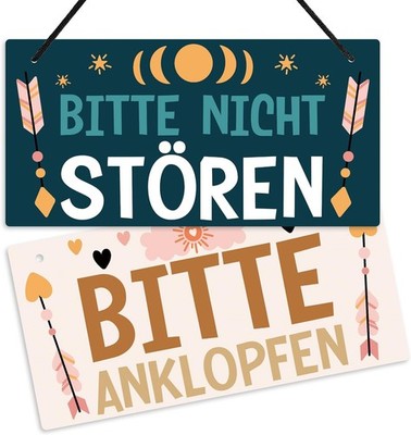 Putuo Decor ''Bitte Nicht STÖREN Schild Bitte ANKLOPFEN Doppelseitiges