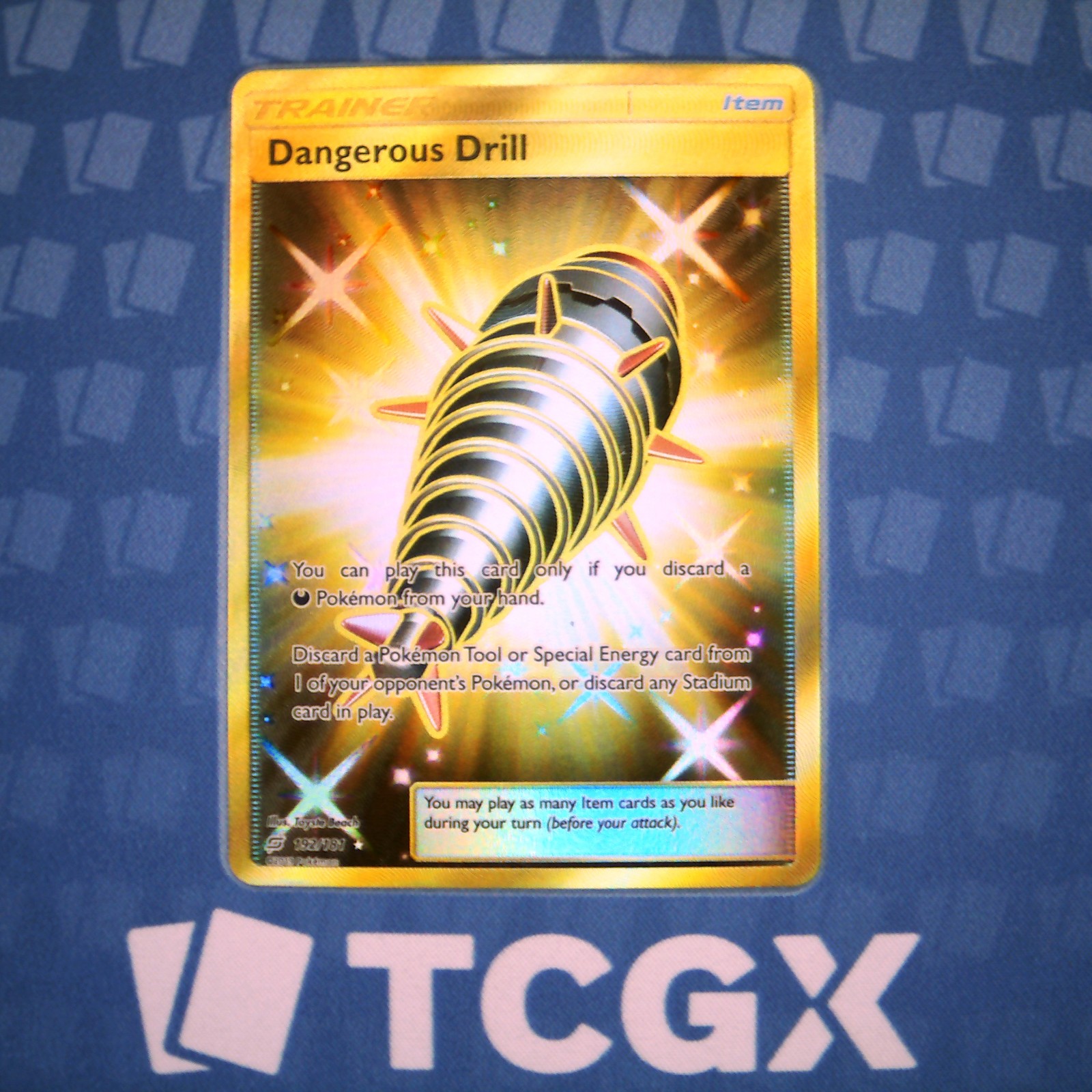 Pokemon - Dangerous Drill (Secret) - 192/181 - SM Team Up - Holo - Secret Rar NM