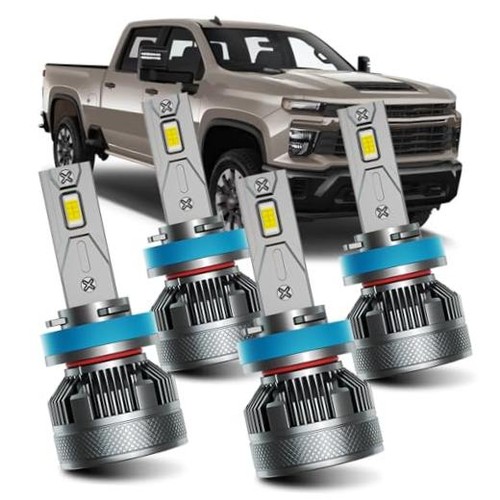 fits for 2023-2026 Chevy Silverado 2500HD 3500HD low-high fog lights combo -