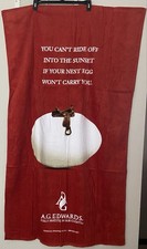 A.G. Edwards & Sons Inc Beach Towel Sedona Red Nest Egg with saddle 60"x35" 2005
