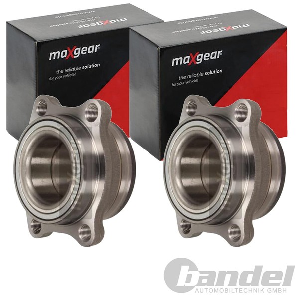 2X Maxgear RADLAGER-SATZ Hinten Passend FÜR Mitsubishi Pajero Links+Rechts-image