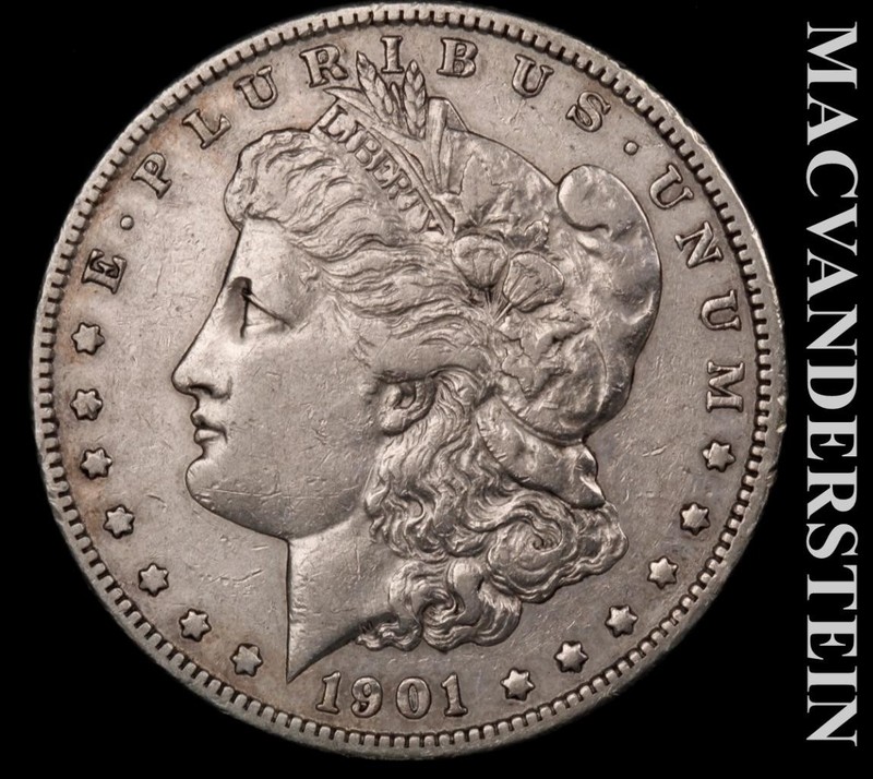 1901-S Silver Morgan Dollar - Scarce  Extra Fine  Semi-key  Better Date  #L7327