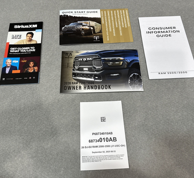 #ad 2026 RAM 2500 3500 Owners Handbook Manual Set Truck Factory Original NEW dodge $29.99