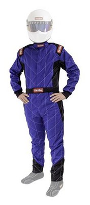 RaceQuip One Piece Single Layer Racing Driver Fire Suit SFI 3.2A/ 1 Blue