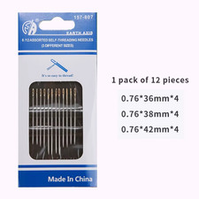 Sewing Needles Multi-Size Side Opening Stainless Steel Darning Sewing Household
