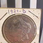 1921-D Morgan Silver Dollar $1 Silver Business Strike 0.9 Fine KM#110 Denver