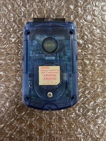 Sega Dreamcast Clear Blue VMU OEM Visual Memory Unit TESTED WORK 