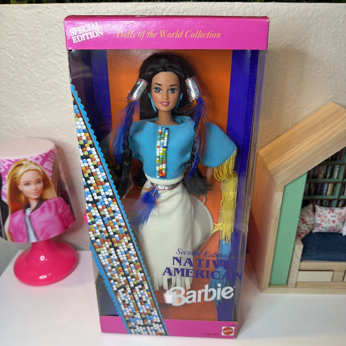 25+ 1993 Dolls of the World Barbie Native American Dolls & Doll