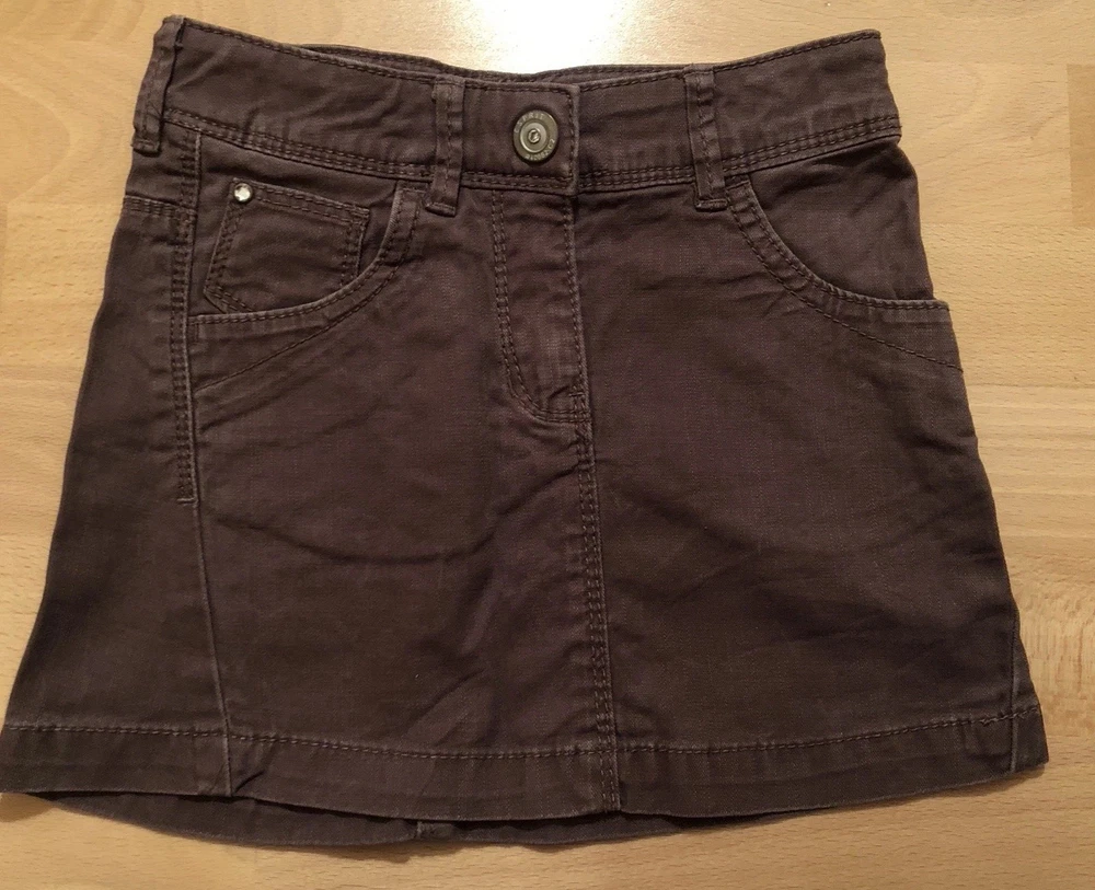 Esprit, Jeans Rock, braun, Größe 110, verstellbare Bundweite
