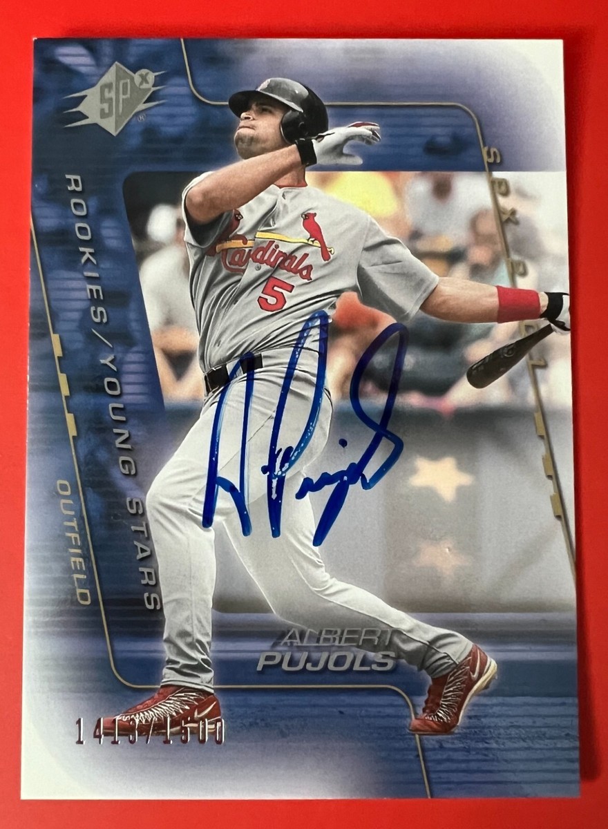 2001 UPPER DECK SPX ALBERT・PUJOLS AUTO（2001 UPPER DECK SPX 