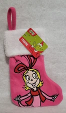 Ruz The Grinch Cindy Lou Who 9" Mini Stocking New