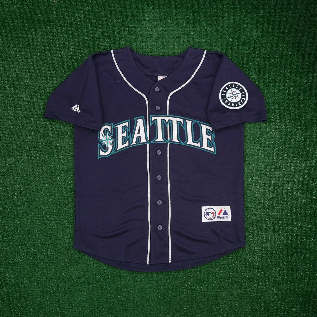 Ken Griffey Jr. Seattle Mariners Men's Alternate Navy Blue Jersey w/ Patch