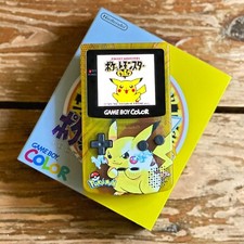 Nintendo Game Boy Color GBC AMOLED XL Touch LCD Pokemon UV PIKACHU System image