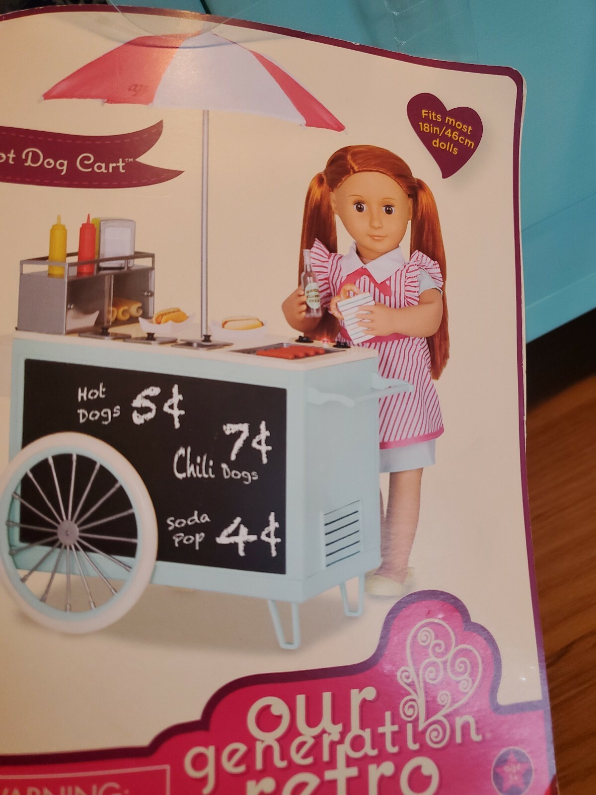 our generation retro hot dog cart