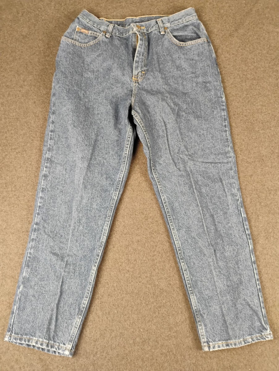Lee Riders Straight Denim Jeans Women's Petite Size 14P Blue High