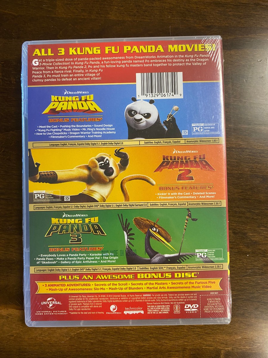 Kung Fu Panda: 3-Movie Collection (DVD) 191329061749| eBay