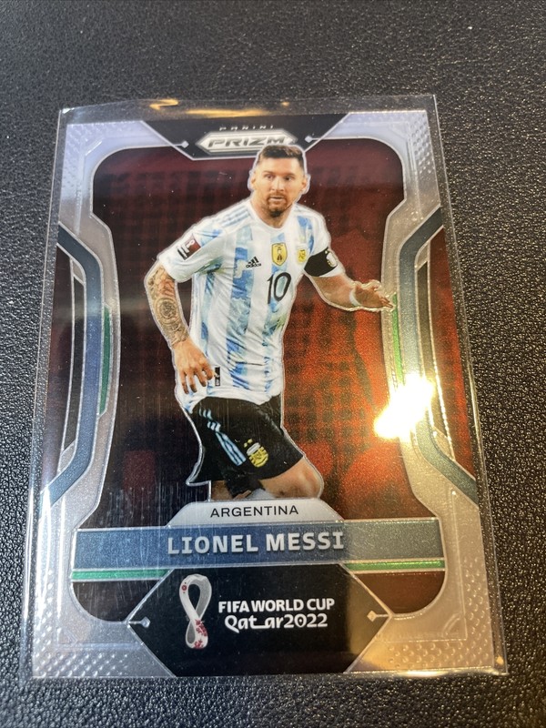 2022 Panini Prizm FIFA World Cup Qatar Base Card Lionel Messi #7 Argentina