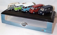 OXFORD 76SET67 1/76 VW 5 Piece T1 T2 T3 T4 T5 Camper Van set New in Case