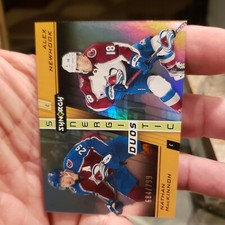 2021-22 Synergy Synergistic Duos Nathan McKinnon Alex Newhook # 3 #ed 684/799