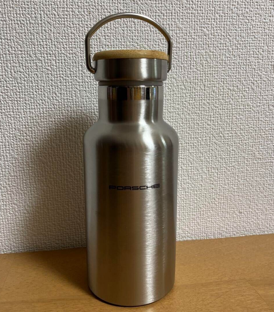 PORSCHE Novelty Stainless Silver Metal Handle Thermo Bottle
