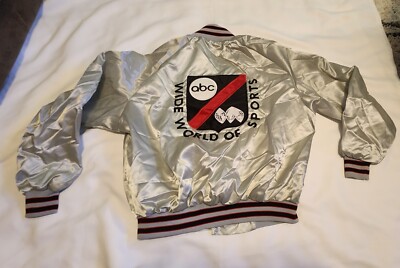 Vintage Light Gray ABC Wide World of Sports Windbreaker Jacket