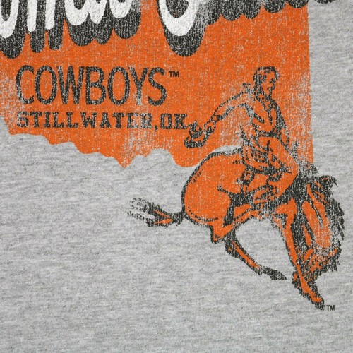 Oklahoma State Cowboys Baseball Shirt T-Shirt Size S Small Gray Orange - Picture 7 of 10
