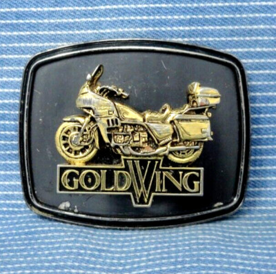 Gold Wing Motorcycle Promo Belt Buckle Honda Vintage 70s Raintree       .GTA186