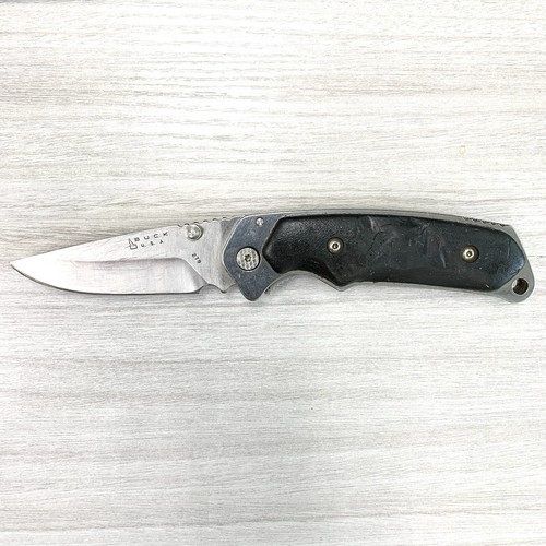Buck 279 Alpha Hunter Knife Liner Lock Plain Edge Folding Pocket 3.75" Blade USA