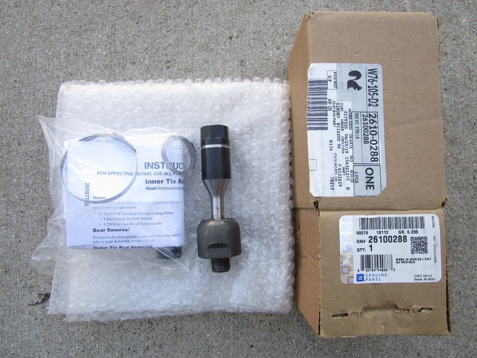 02 - 09 GM CHEVY KIT DE ENLACE DE DIRECCIÓN INTERIOR CANTIDAD 1 OEM NUEVO P/N 26100288 Foto 2 de 4