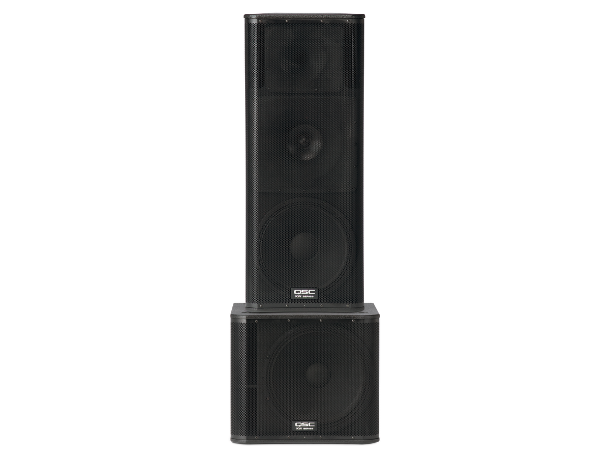 QSC KW153 Active 1000W Amplified 3-way PA Powered Speaker USED | eBay