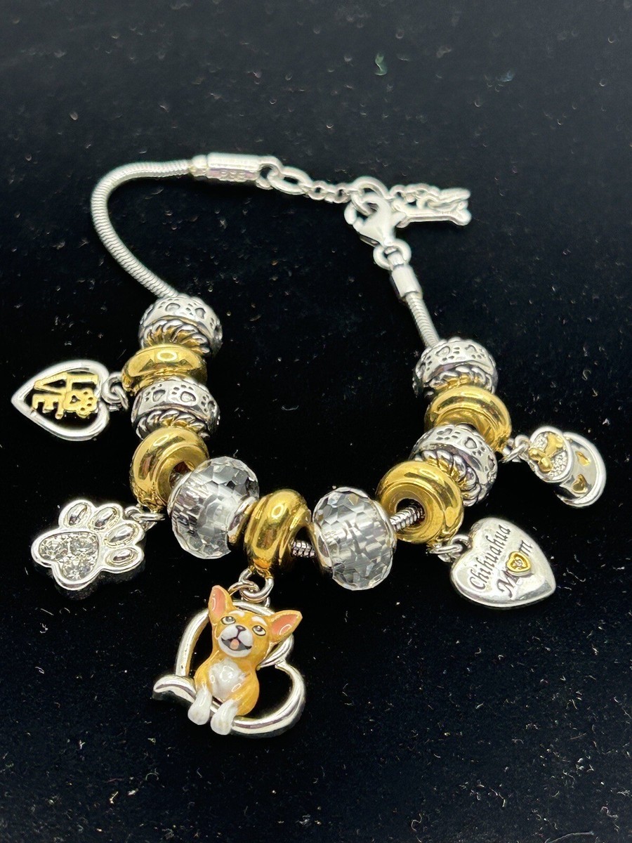bradford exchange bracelet Chihuahua Charms Inch