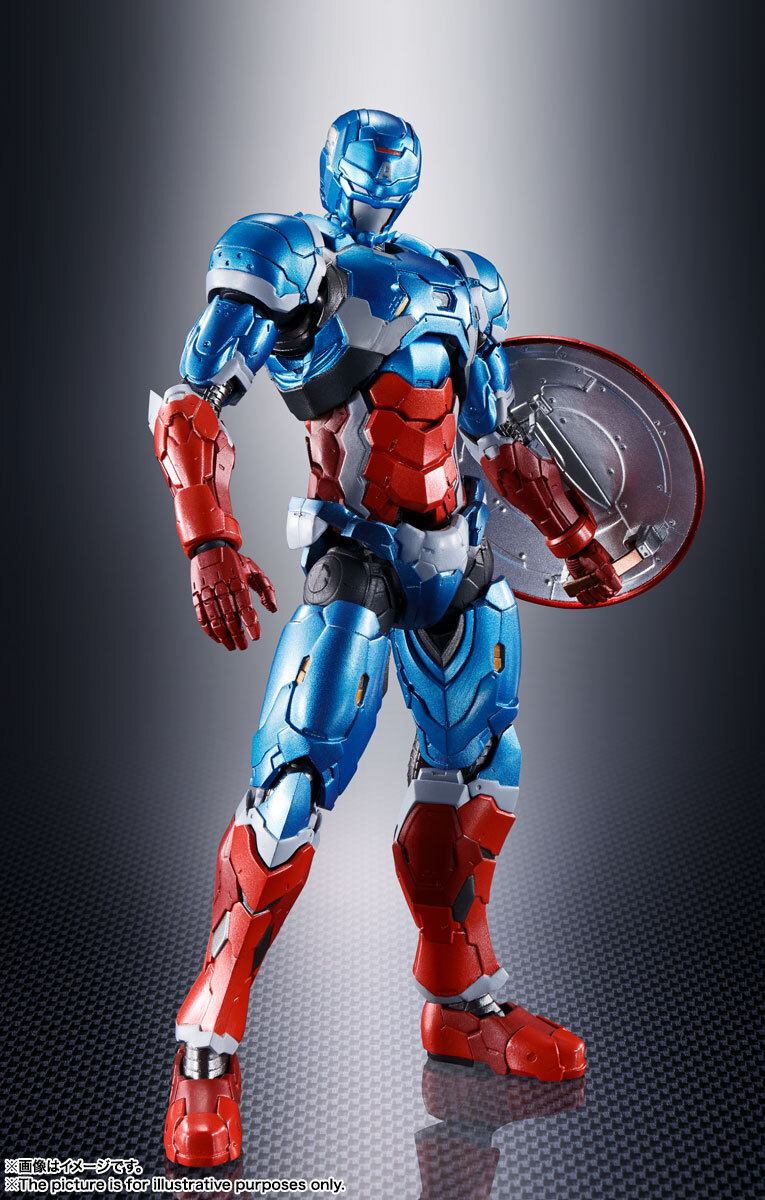 Captain America Tech-On Avengers Bandai Spirits S.h.figuarts In Stock Usa