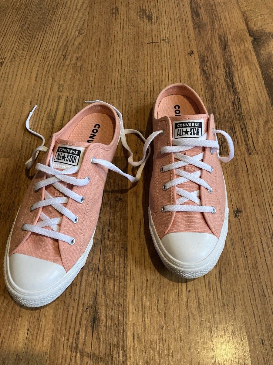 Converse Sz Dusky Pink Quartz Mule slip on Clog Dainty Trainers