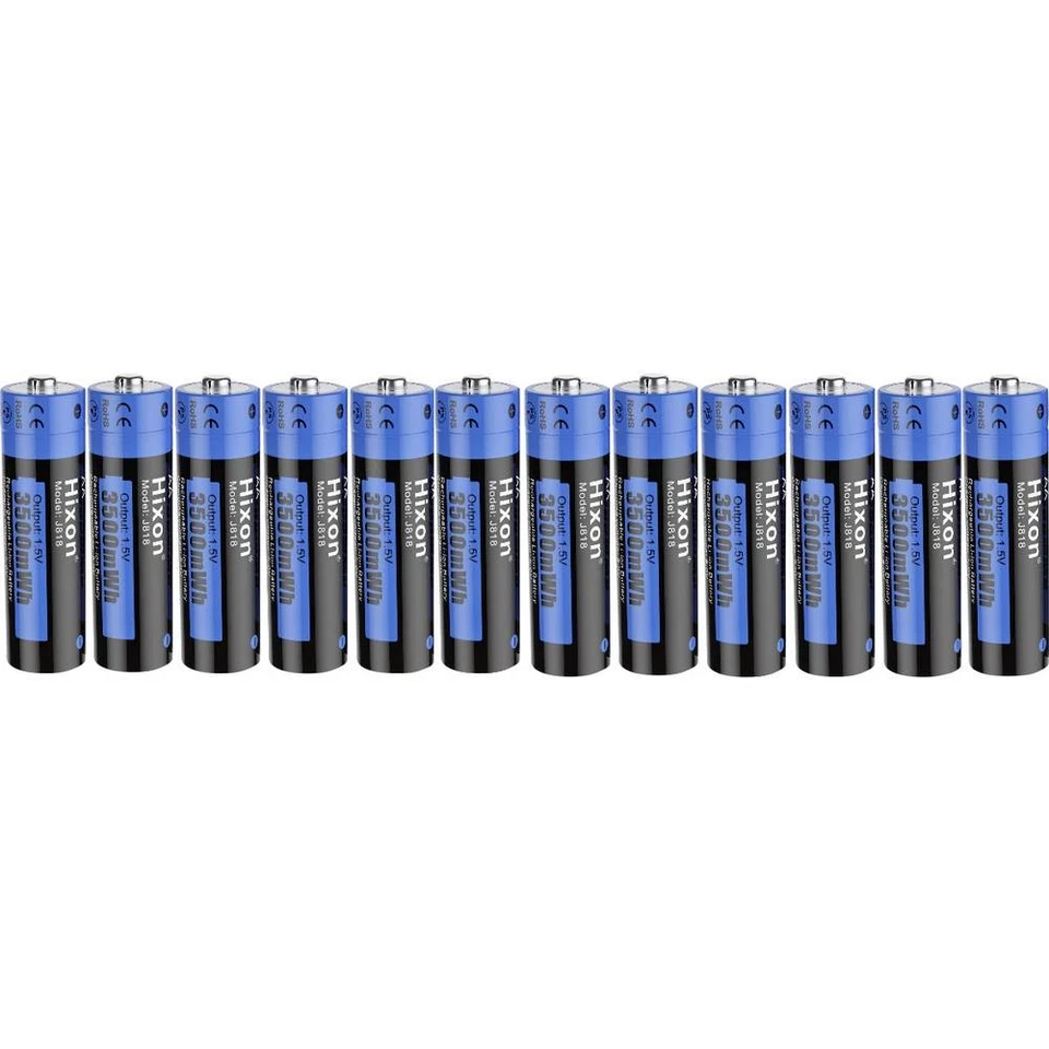Hixon J818 Pile rechargeable LR6 (AA) Li-Ion 2350 mAh 1.5 V 12 pc(s) - Photo 1/1