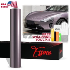 ESSMO PET Super Gloss Metallic Luminous Violet Vehicle Vinyl Wrap Decal Paint