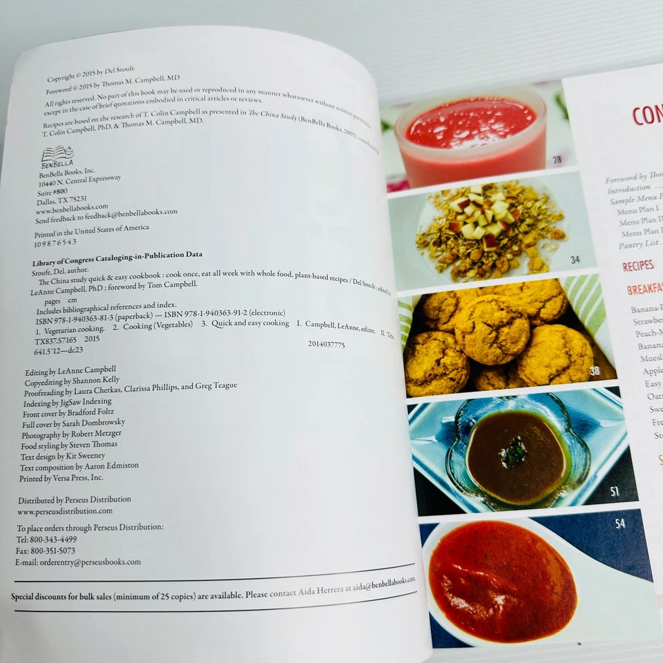 The China Study Quick & Easy Cookbook by Del Sroufe – Plant-Based Recipes - image 4 of 4