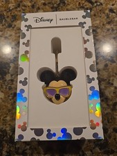 Disney BaubleBar MICKEY MOUSE 3D Head Bag Clip Charm KEYCHAIN NEW IN BOX