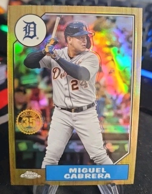 2022 Topps Chrome Miguel Cabrera 35th Anniversary #87BC-3
