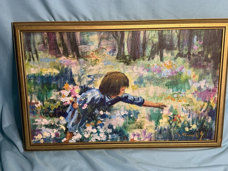 Vintage Original J. Gerald Sing Oil Painting On Canvas