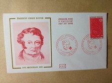 enveloppe premier jour 1972 emission croix rouge françois broussais