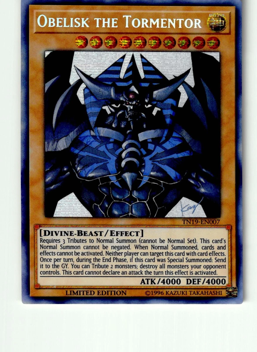 Obelisk The Tormentor Effect Yu-Gi-Oh! TCG Individual Trading Card