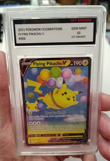 Pokemon Celebrations Flying Pikachu V 006/025 Graded GEM MINT 10 See Pics ++