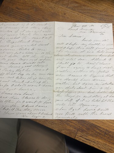 Civil War Letter 40th Massachusetts Infantry Great Food Content William H Rogers
