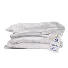 Duvet Cover Protector for Toddler Comforter, 100% Cotton, Zipper to Block Bla...