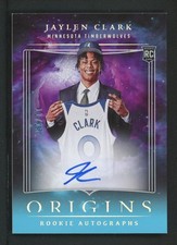 2023-24 JAYLEN CLARK 11/15 AUTO PANINI ORIGINS ROOKIE RC AUTOGRAPHS