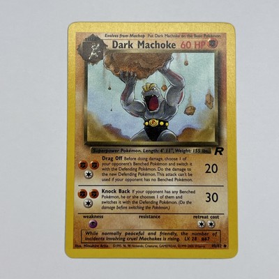 Dark Machoke 40/82 Team Rocket Uncommon Pokemon Card NM
